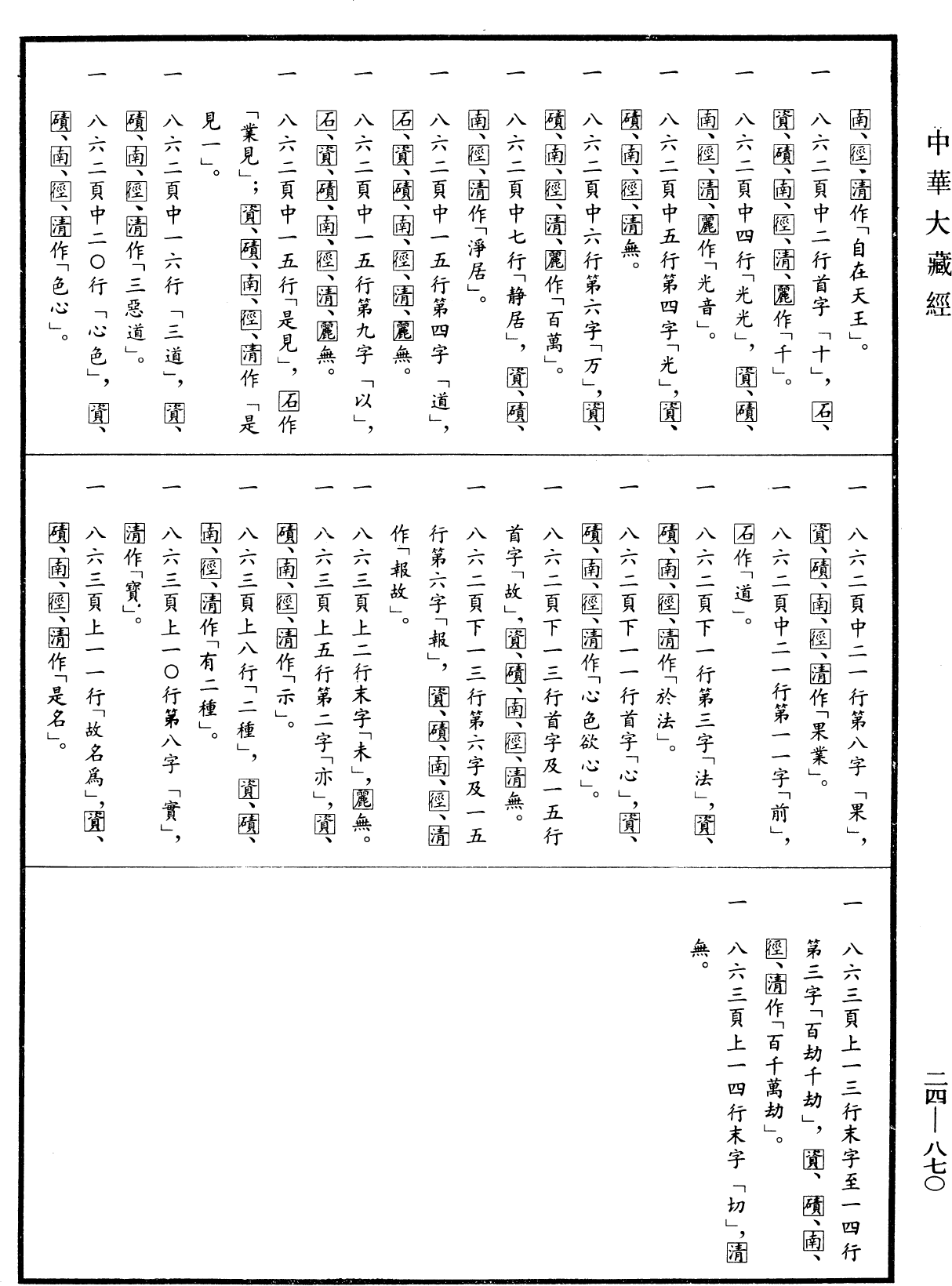 菩薩瓔珞本業經《中華大藏經》_第24冊_第870頁1