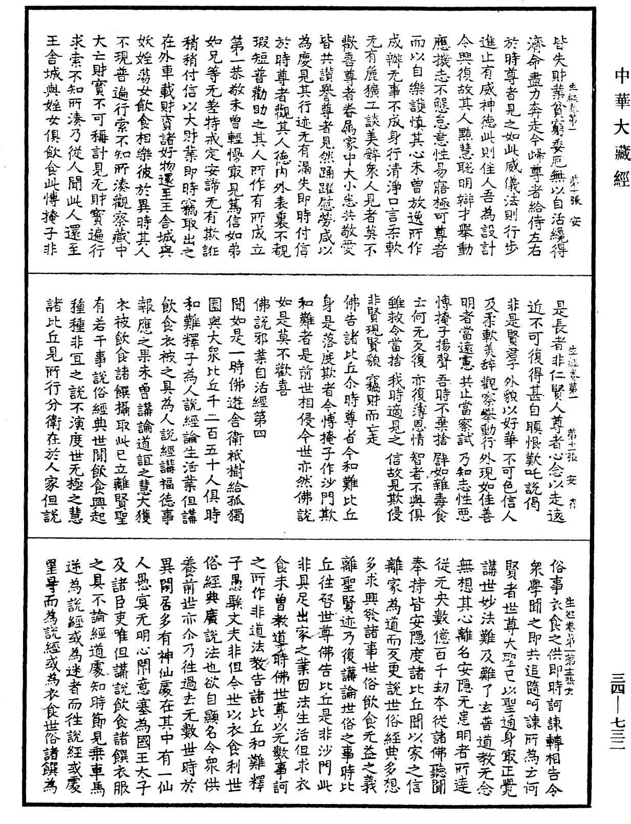 生經《中華大藏經》_第34冊_第0732頁