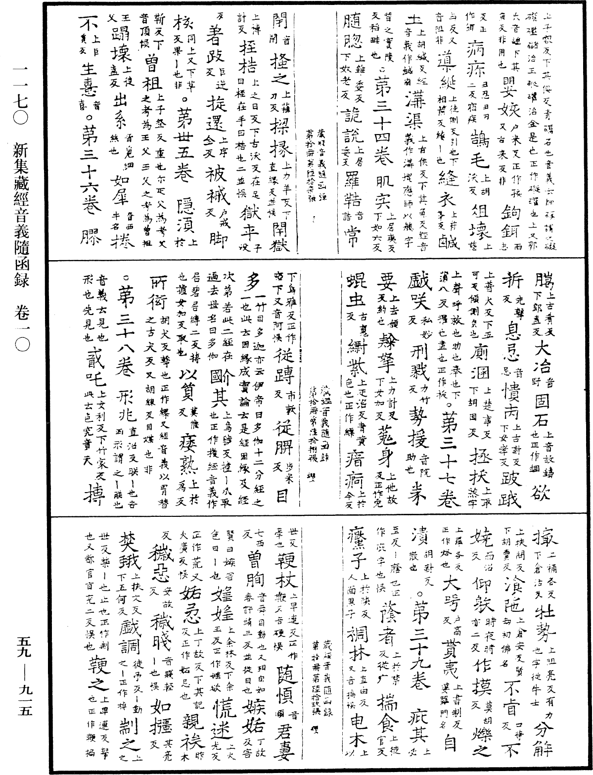 新集藏經音義隨函錄《中華大藏經》_第59冊_第0915頁