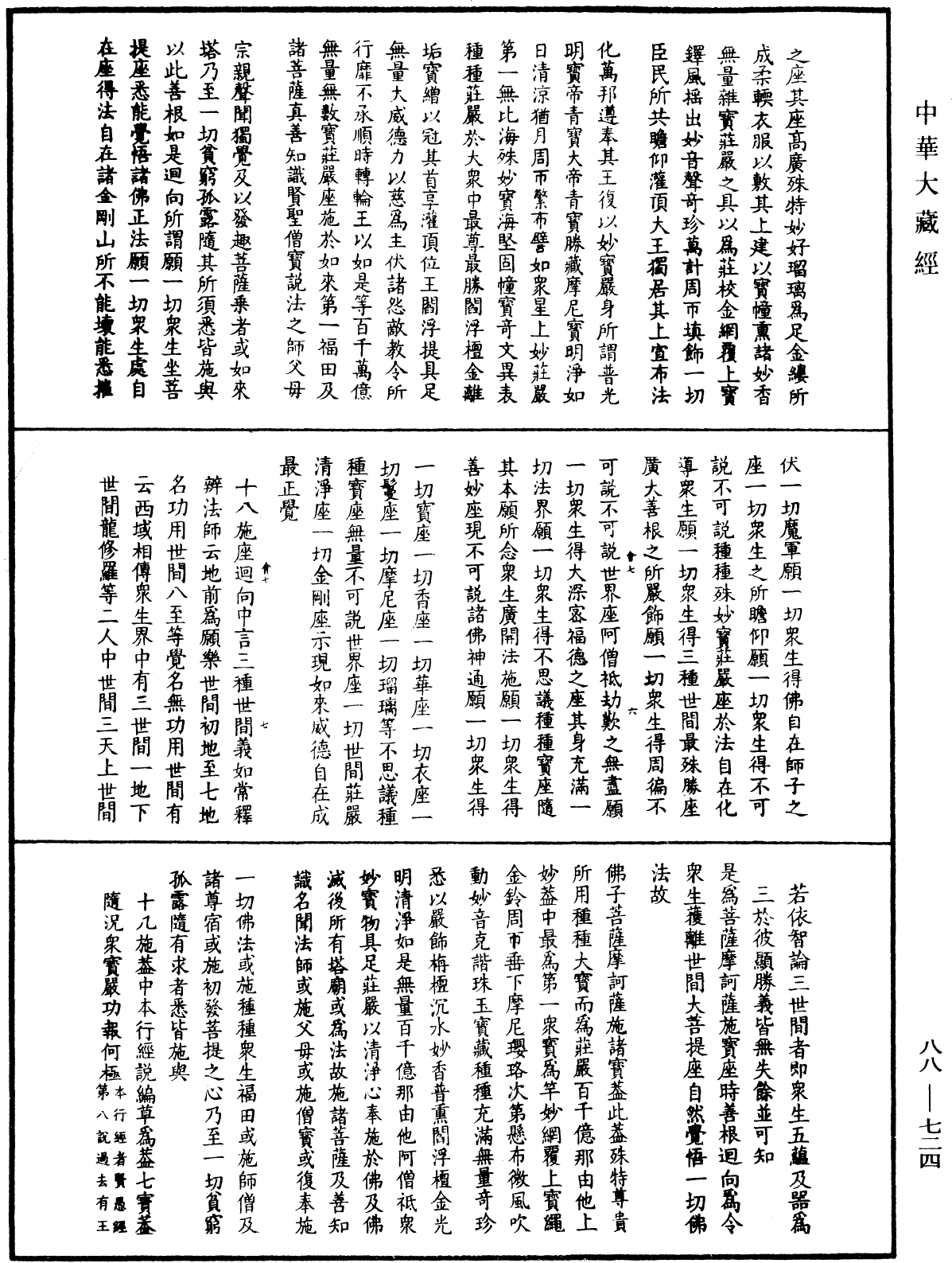 大方廣佛華嚴經疏鈔會本《中華大藏經》_第88冊_第724頁