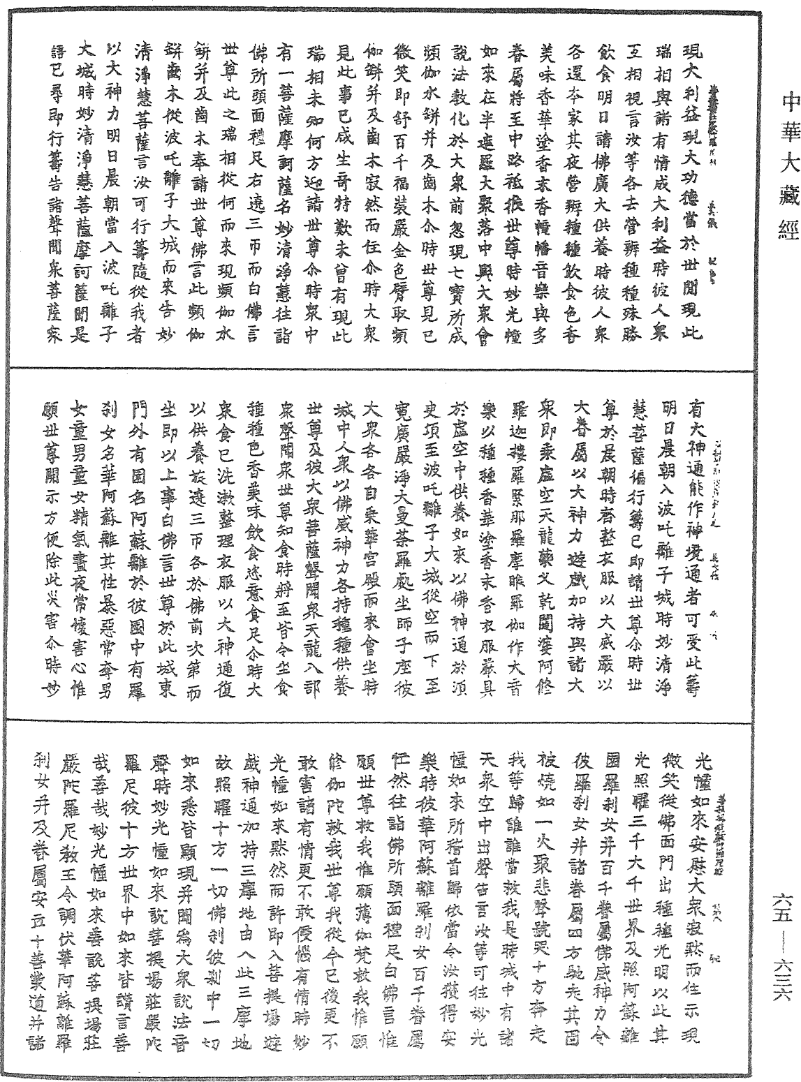 菩提场庄严陀罗尼经《中华大藏经》_第65册_第0636页