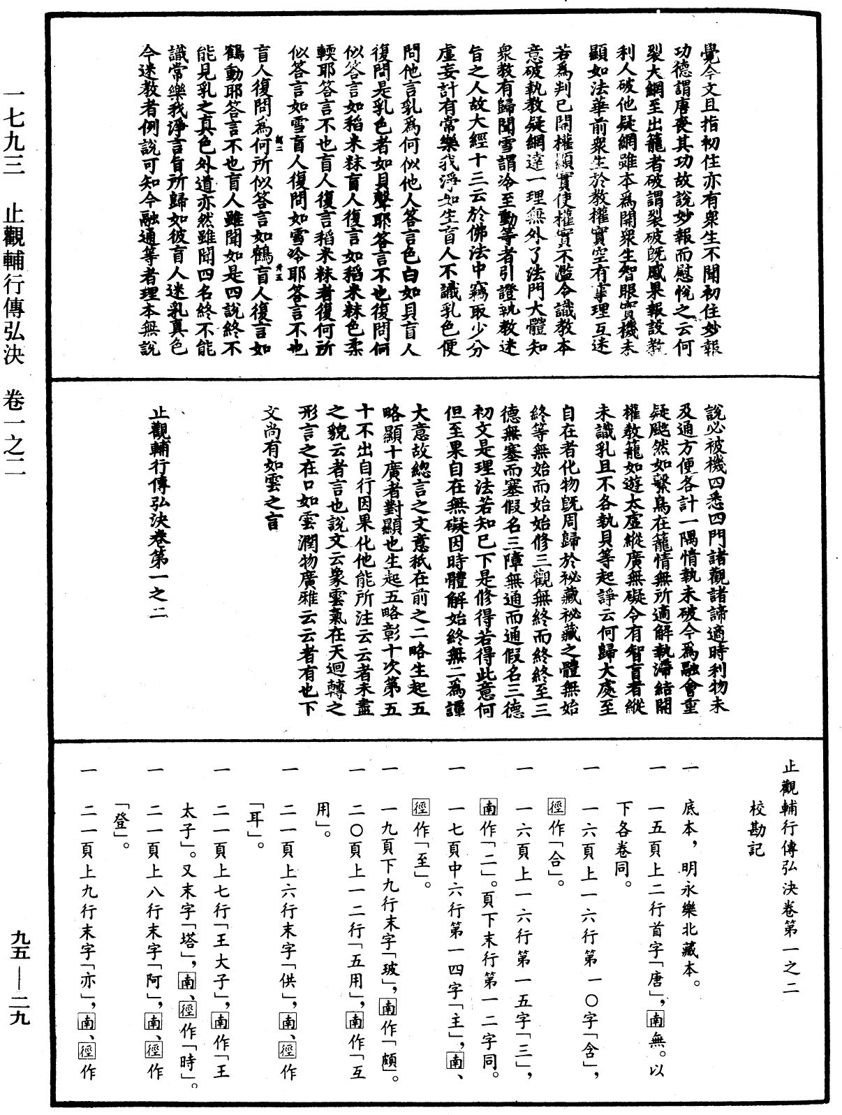 止觀輔行傳弘決《中華大藏經》_第95冊_第029頁