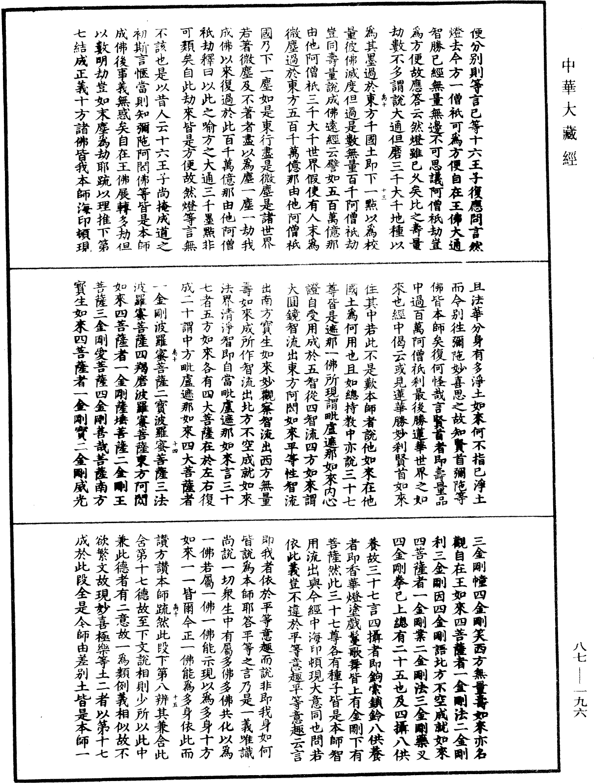 大方廣佛華嚴經隨疏演義鈔《中華大藏經》_第87冊_第0196頁