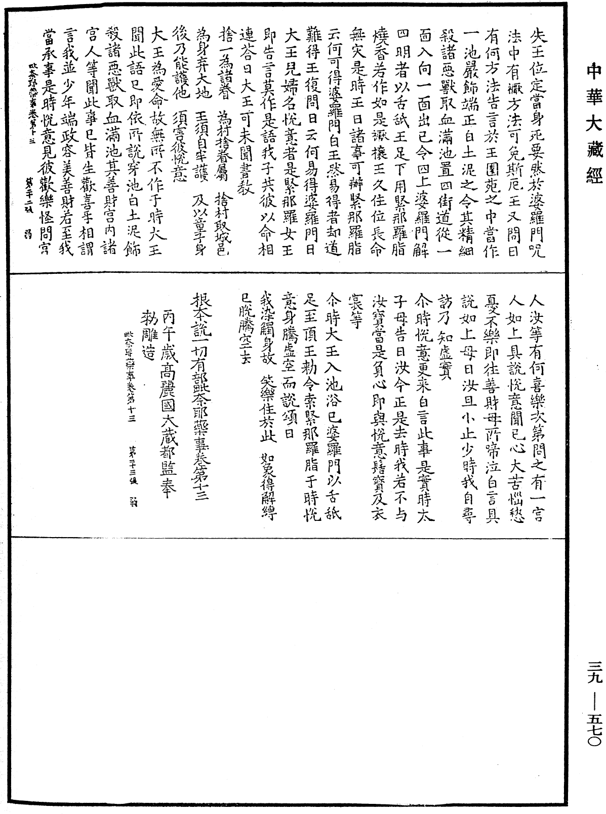 根本說一切有部毗奈耶藥事《中華大藏經》_第39冊_第0570頁13