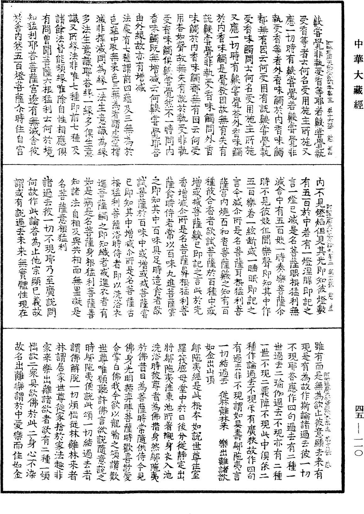 阿毗達磨大毗婆沙論《中華大藏經》_第45冊_第110頁