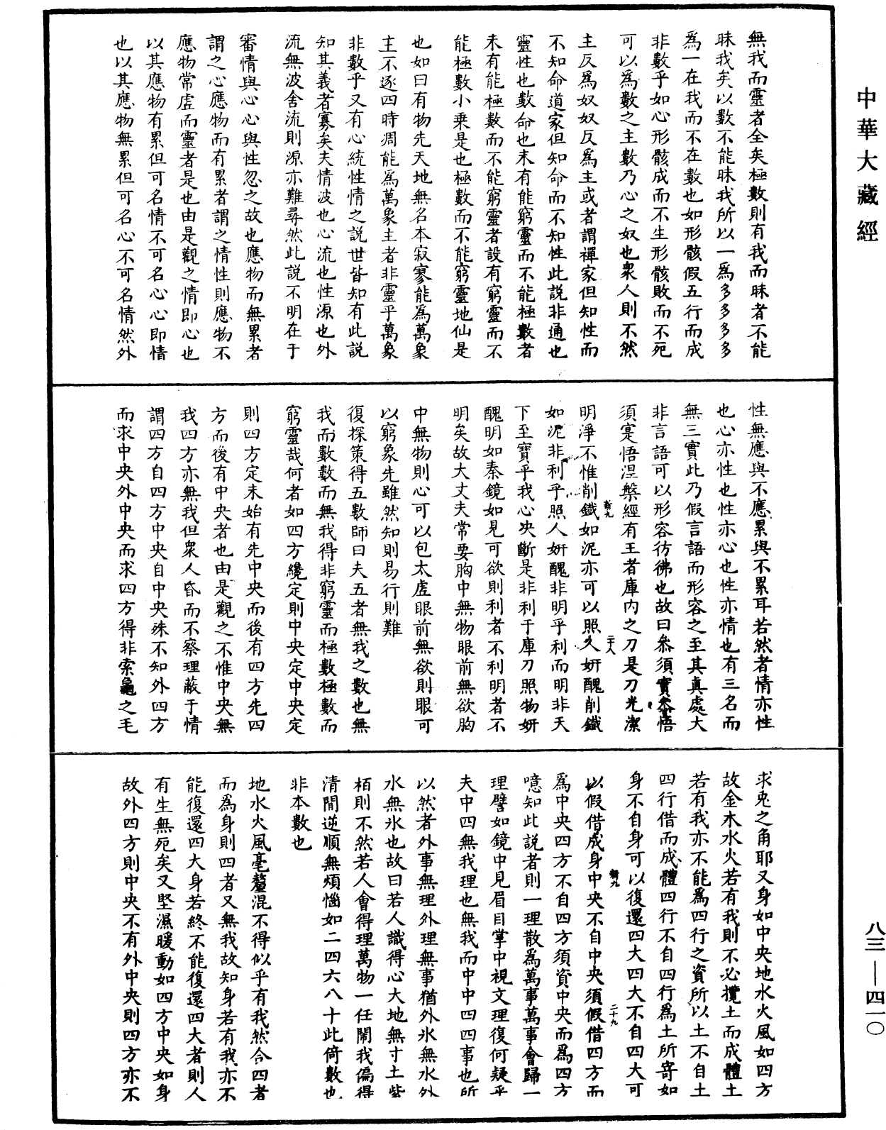 紫柏尊者全集《中華大藏經》_第83冊_第0410頁