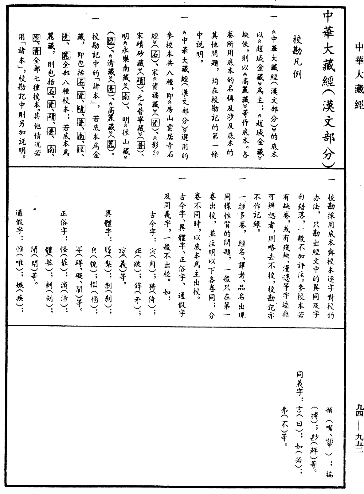 摩訶止觀《中華大藏經》_第94冊_第952頁