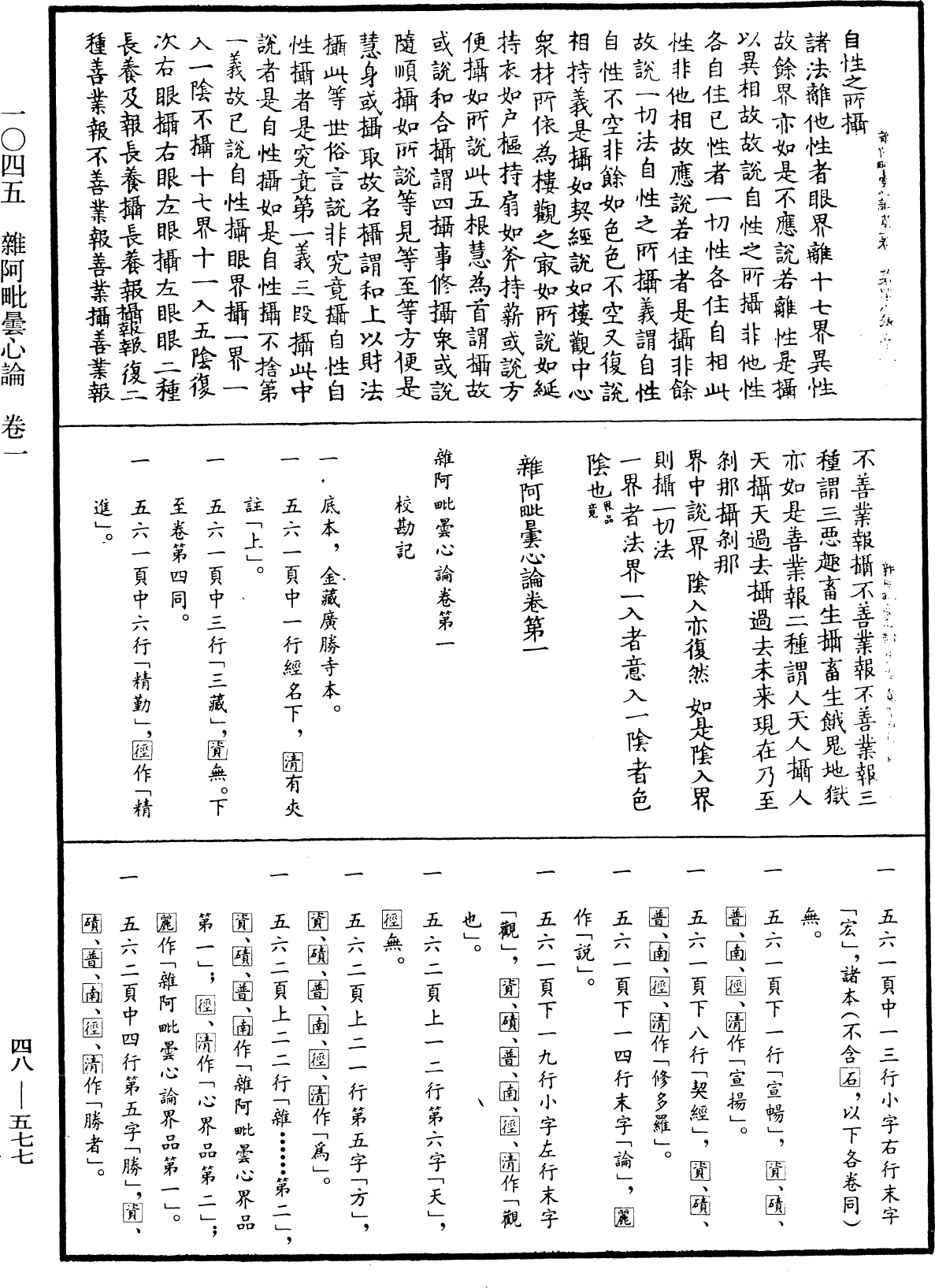 雜阿毗曇心論《中華大藏經》_第48冊_第0577頁