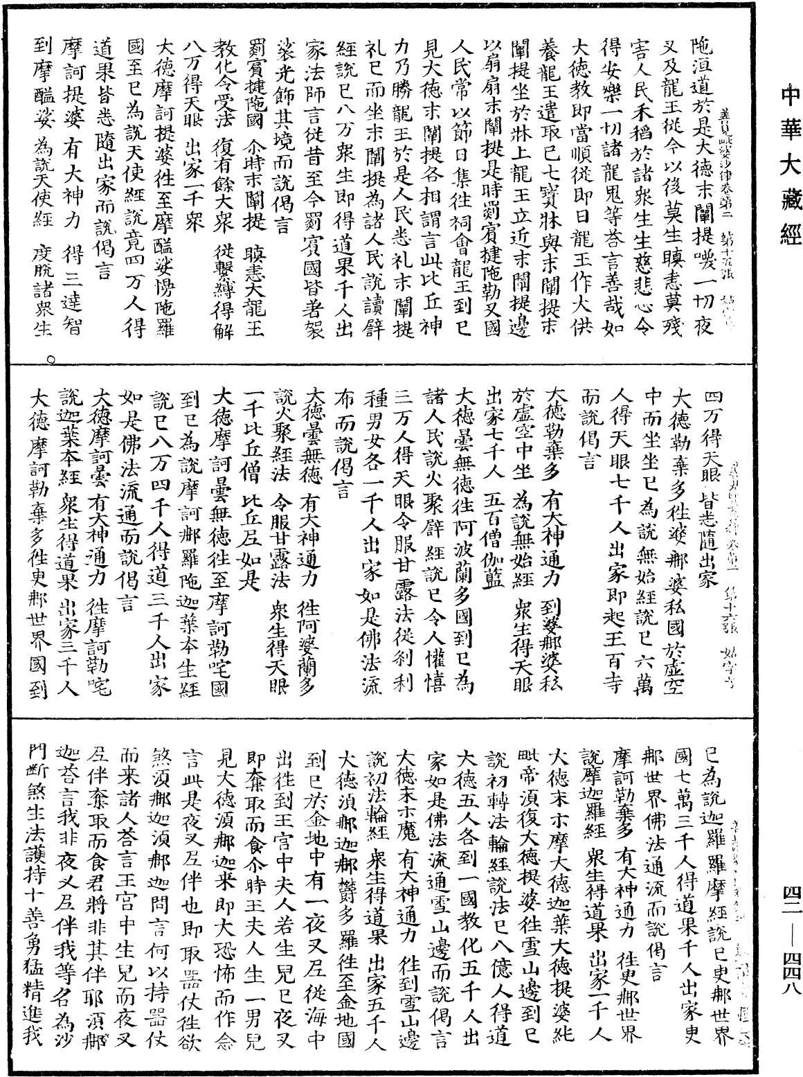 善見毗婆沙律《中華大藏經》_第42冊_第448頁