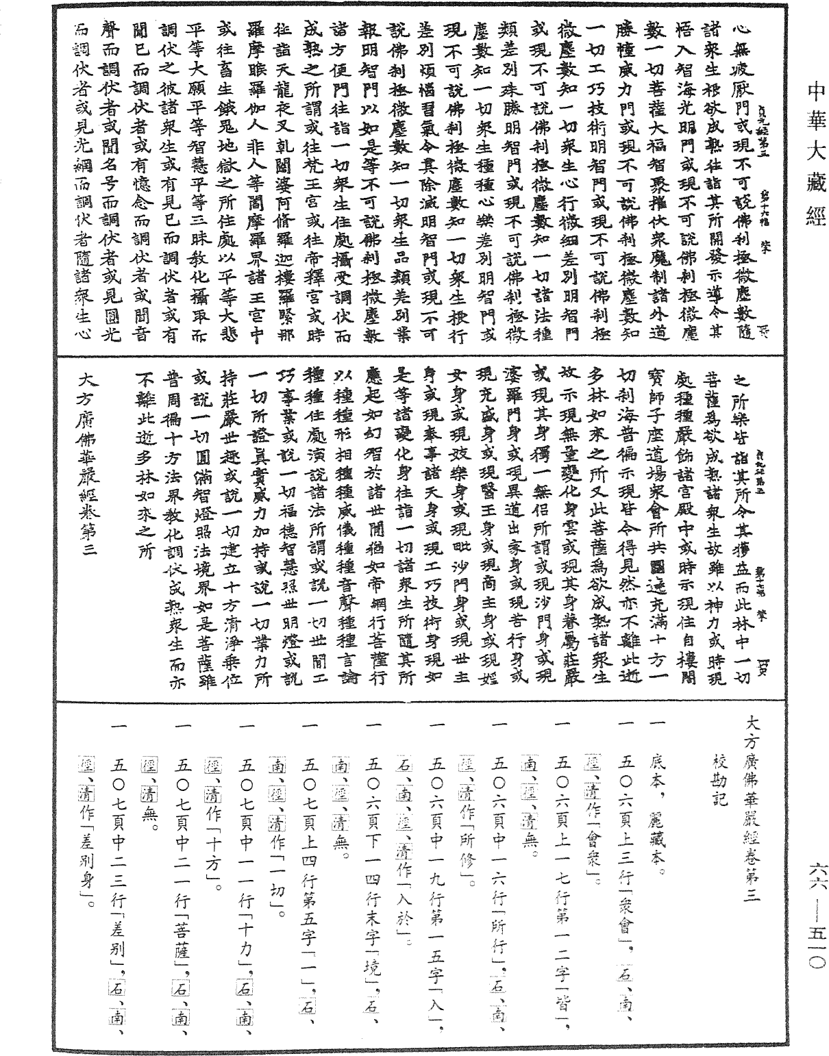 大方廣佛華嚴經《中華大藏經》_第66冊_第510頁