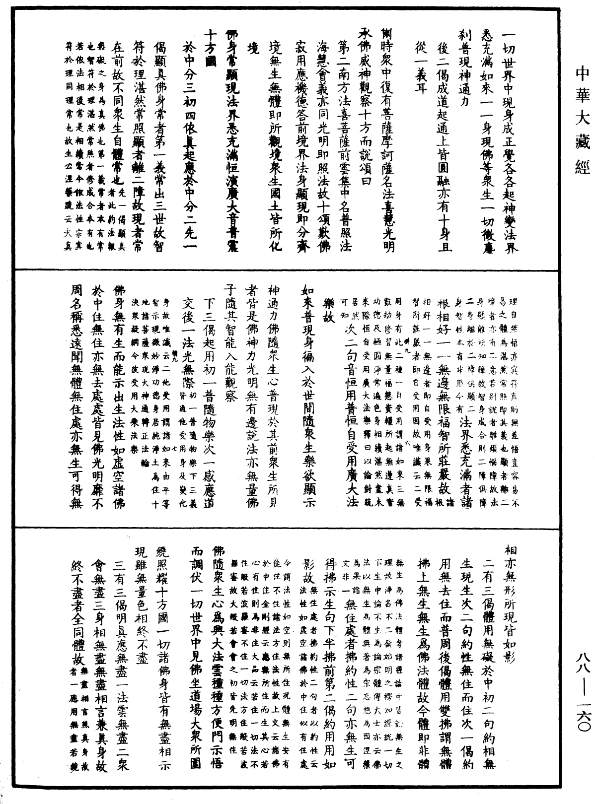 大方廣佛華嚴經疏鈔會本《中華大藏經》_第88冊_第160頁