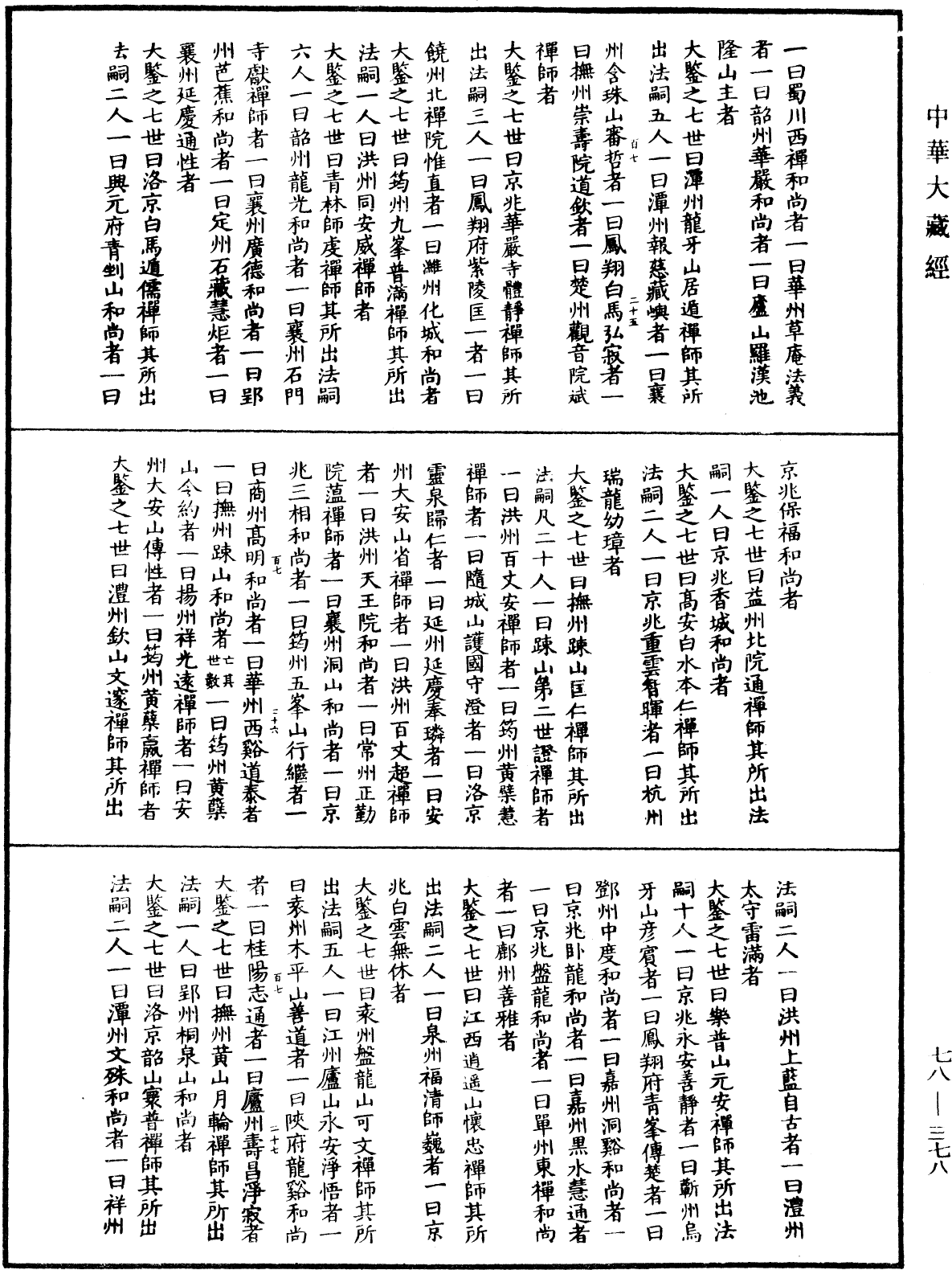 傳法正宗記《中華大藏經》_第78冊_第0378頁