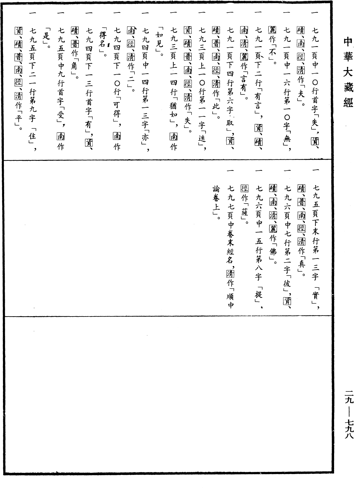 順中論義入大般若波羅蜜經初品法門《中華大藏經》_第29冊_第0798頁1