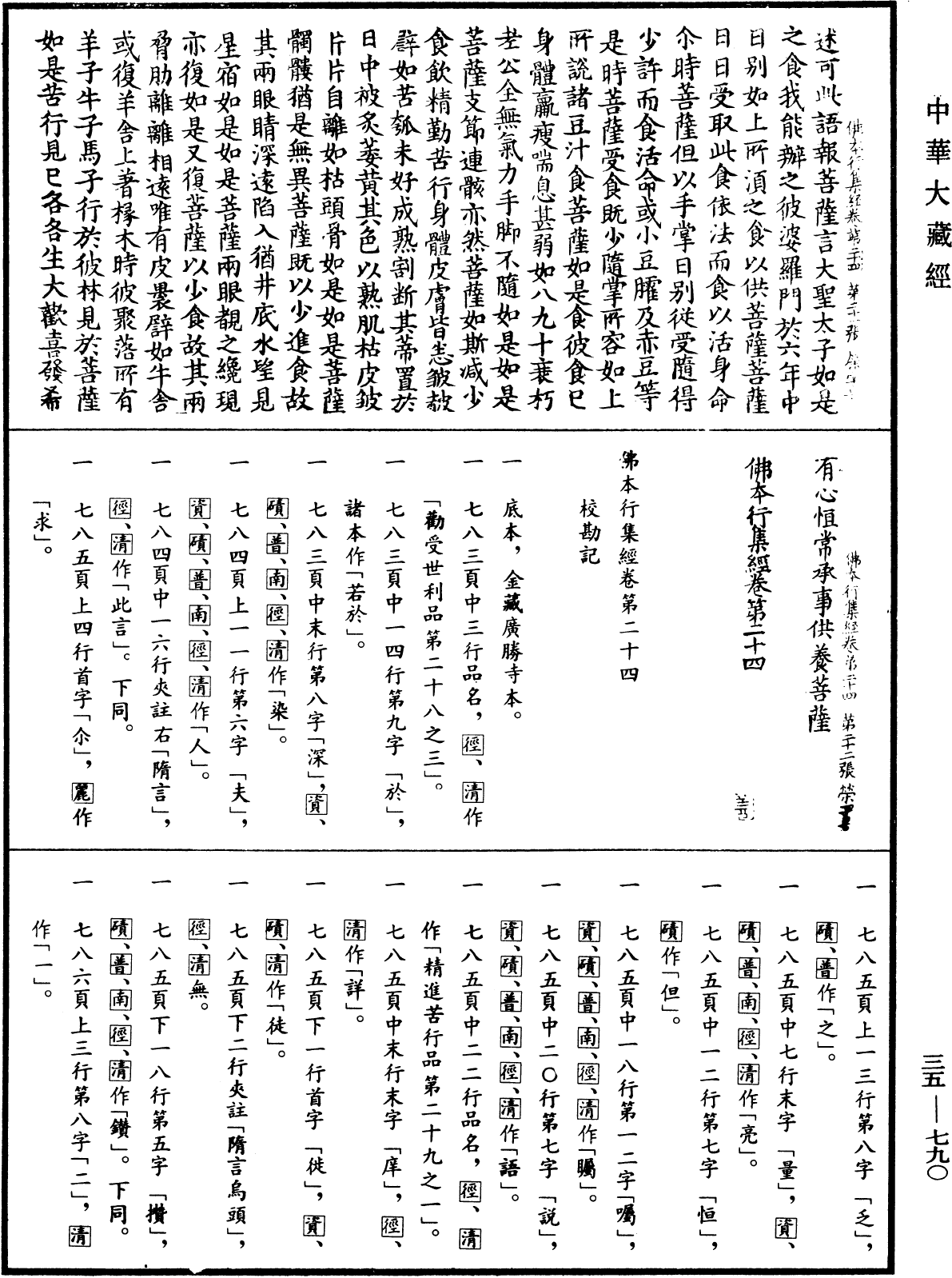 佛本行集經《中華大藏經》_第35冊_第0790頁