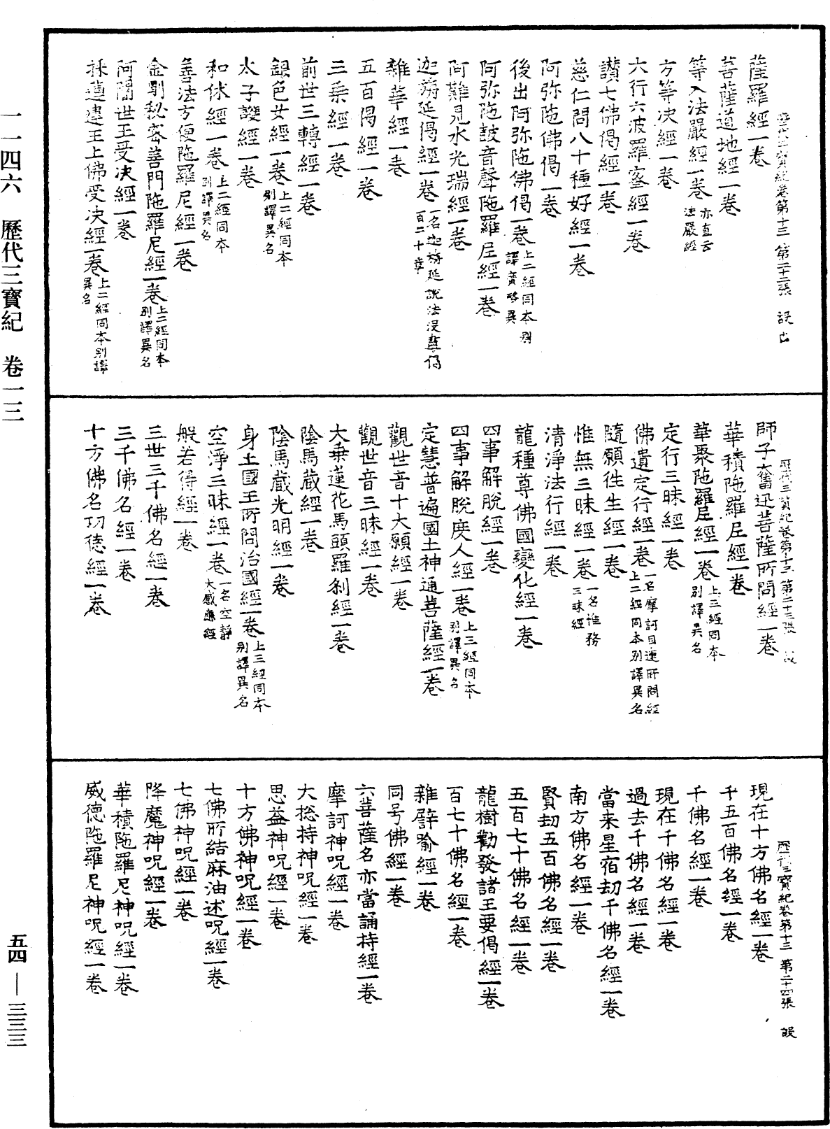 歷代三寶紀《中華大藏經》_第54冊_第333頁