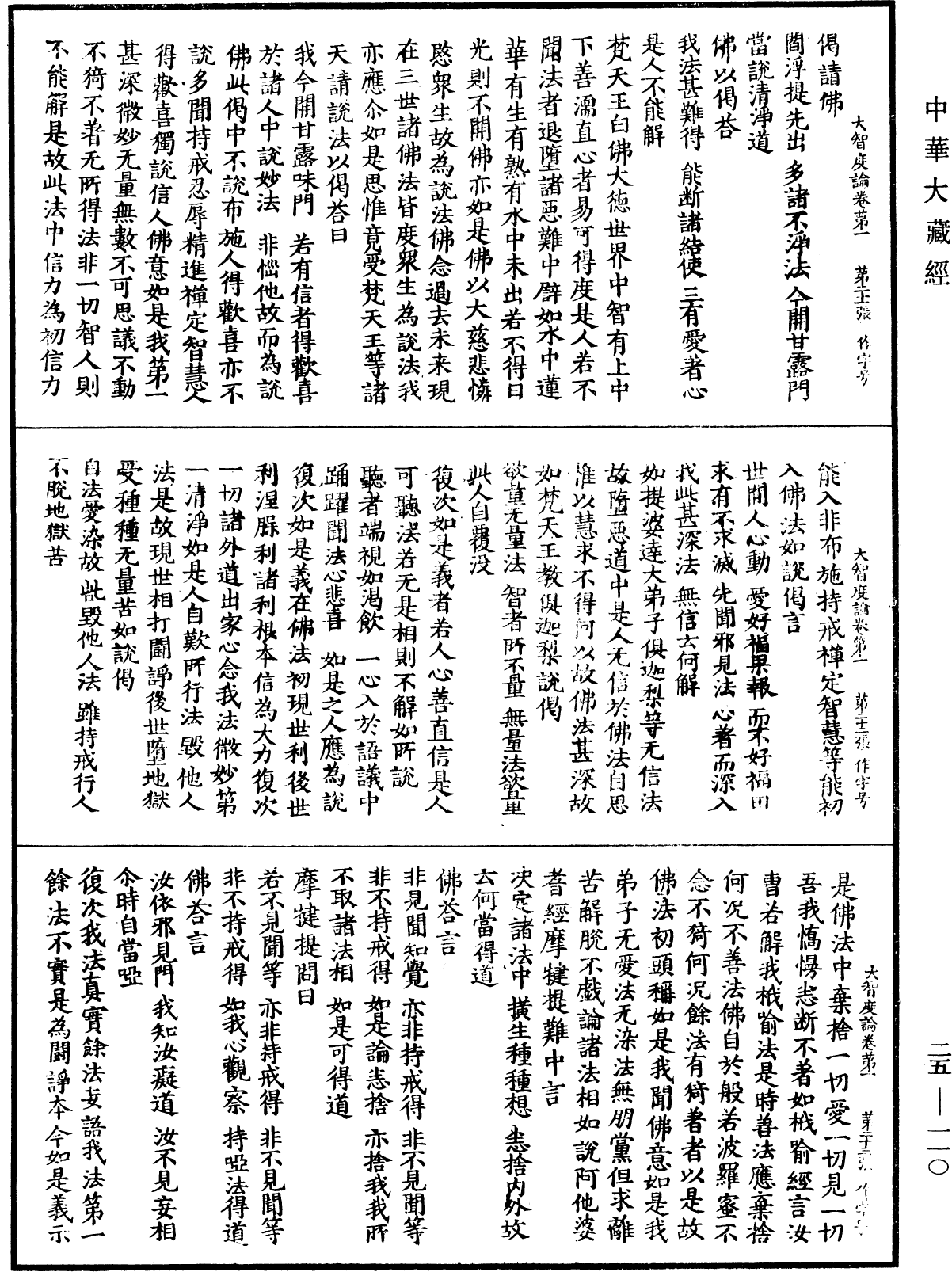 大智度論《中華大藏經》_第25冊_第110頁