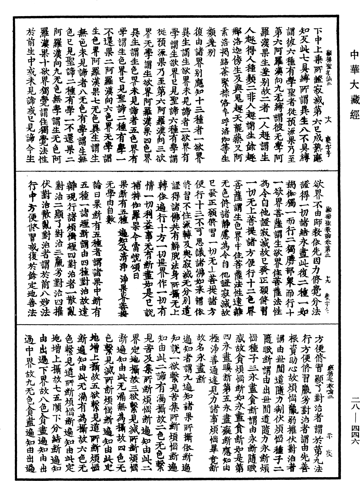 顯揚聖教論《中華大藏經》_第28冊_第0446頁