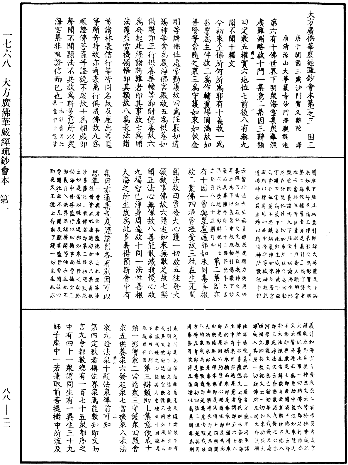 大方廣佛華嚴經疏鈔會本《中華大藏經》_第88冊_第021頁