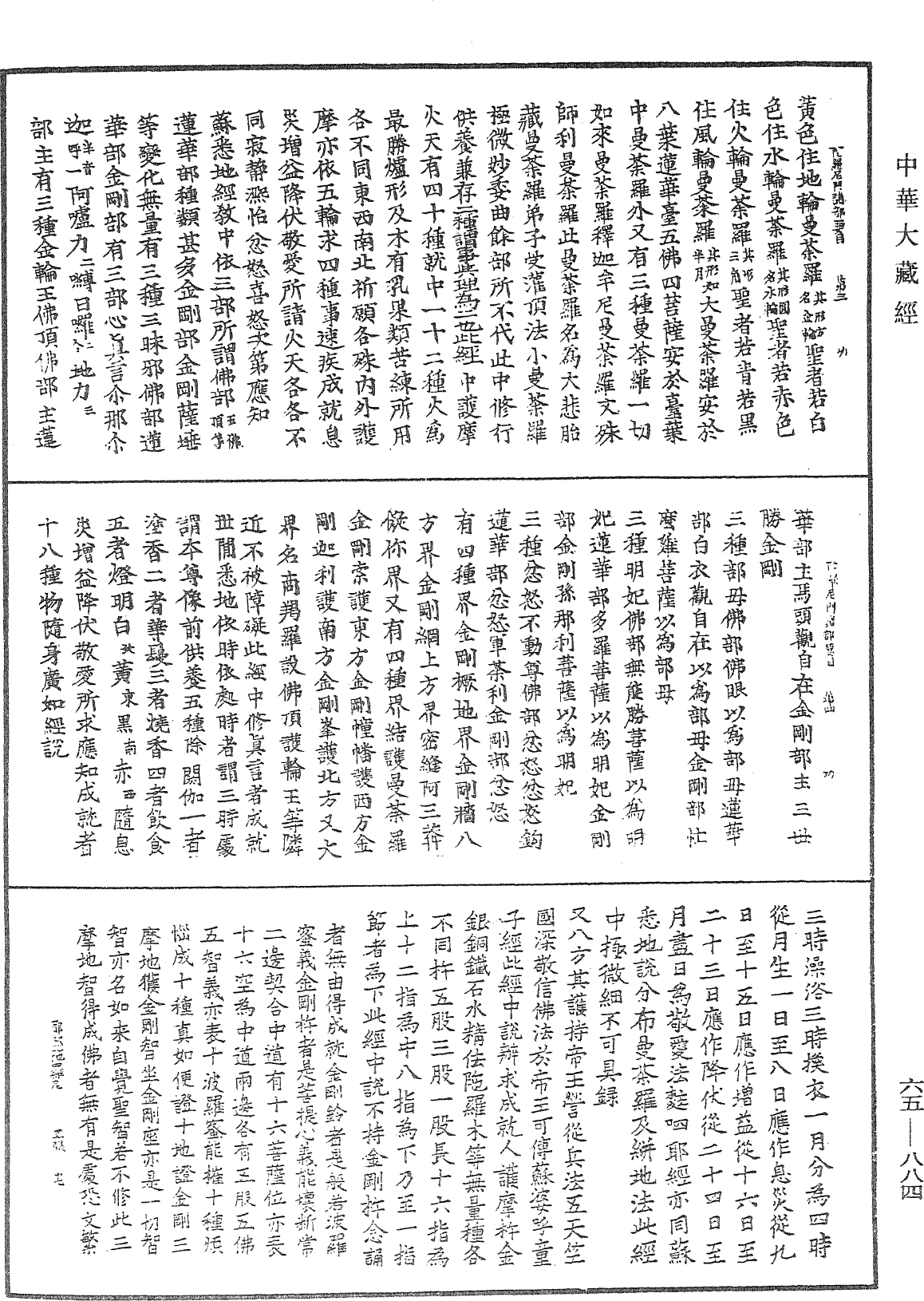 陀羅尼門諸部要目《中華大藏經》_第65冊_第0884頁