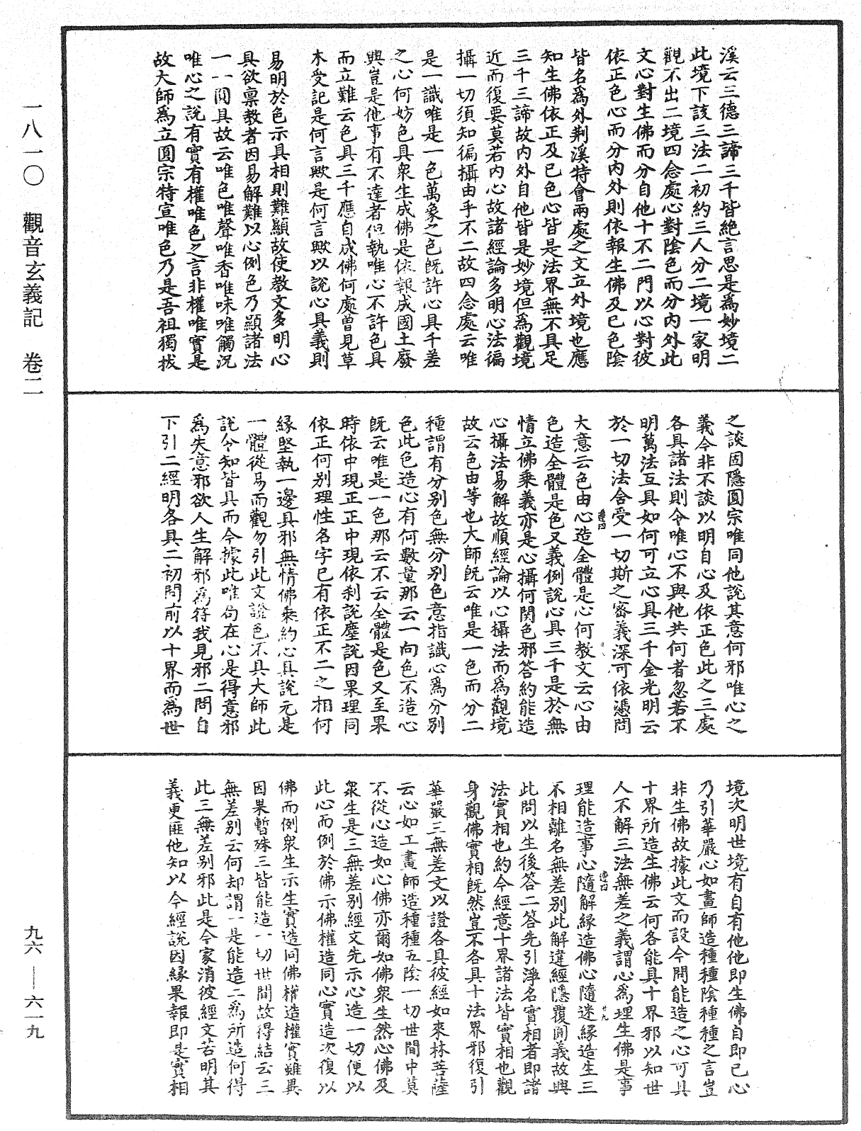 觀音玄義記《中華大藏經》_第96冊_第619頁