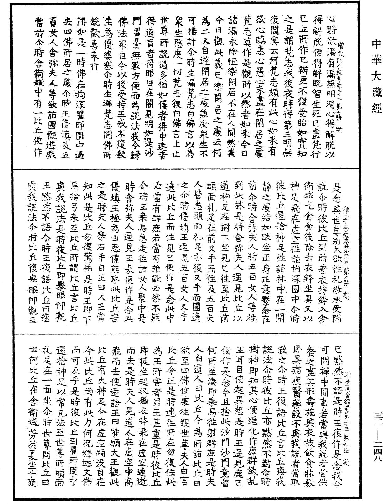 增壹阿含經《中華大藏經》_第32冊_第0248頁