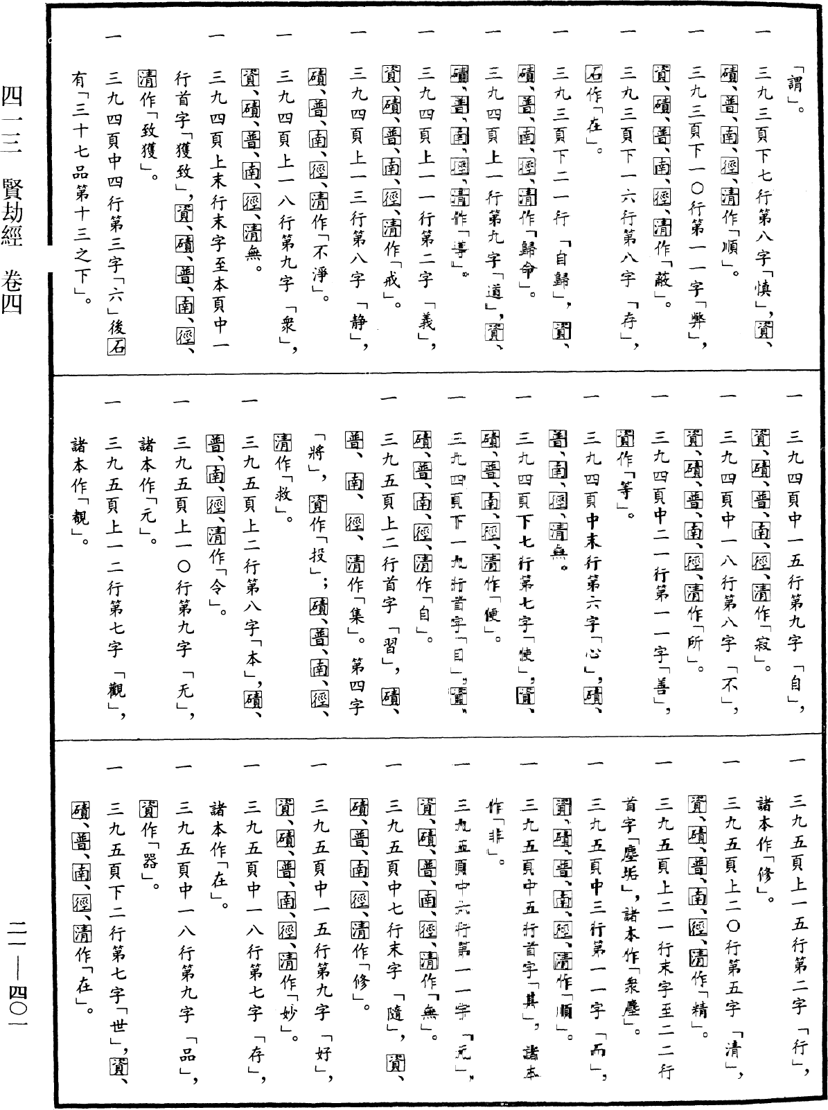 賢劫經《中華大藏經》_第21冊_第401頁