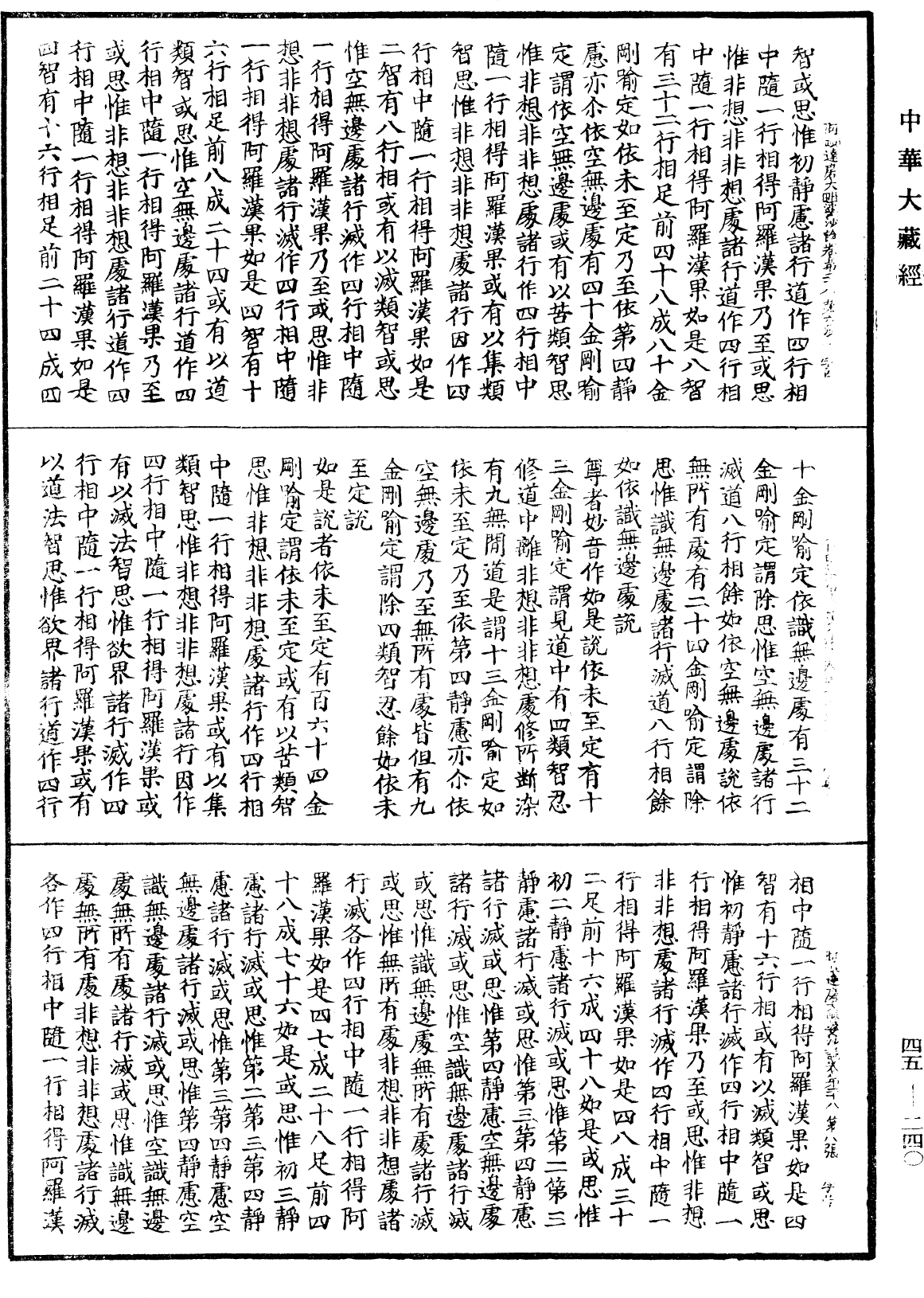 阿毗達磨大毗婆沙論《中華大藏經》_第45冊_第240頁