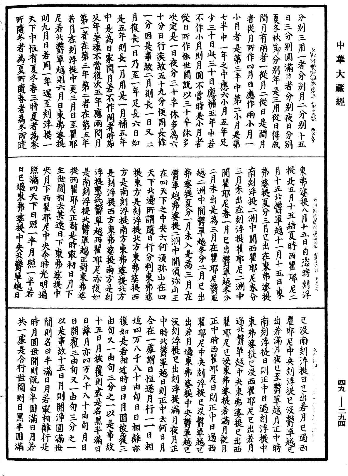 佛說立世阿毗曇論《中華大藏經》_第49冊_第0294頁