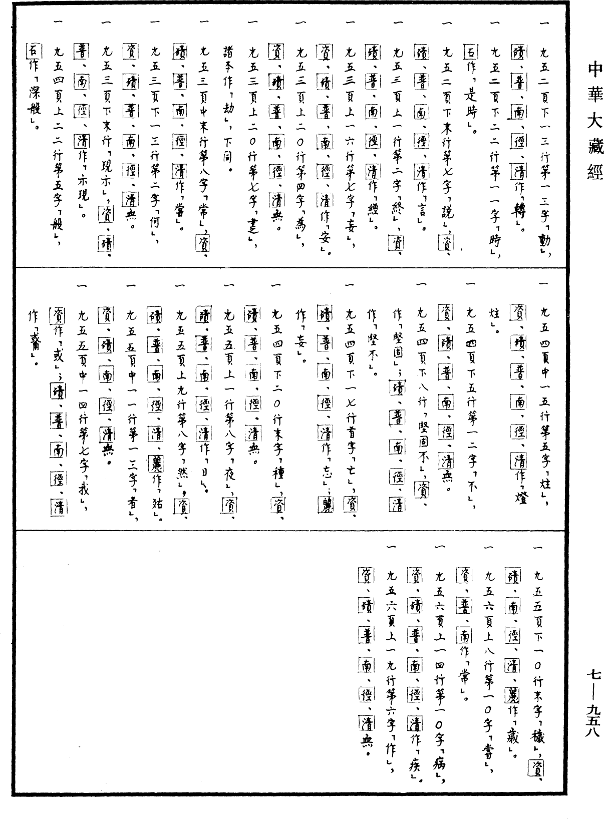 道行般若波羅蜜經《中華大藏經》_第7冊_第0958頁6