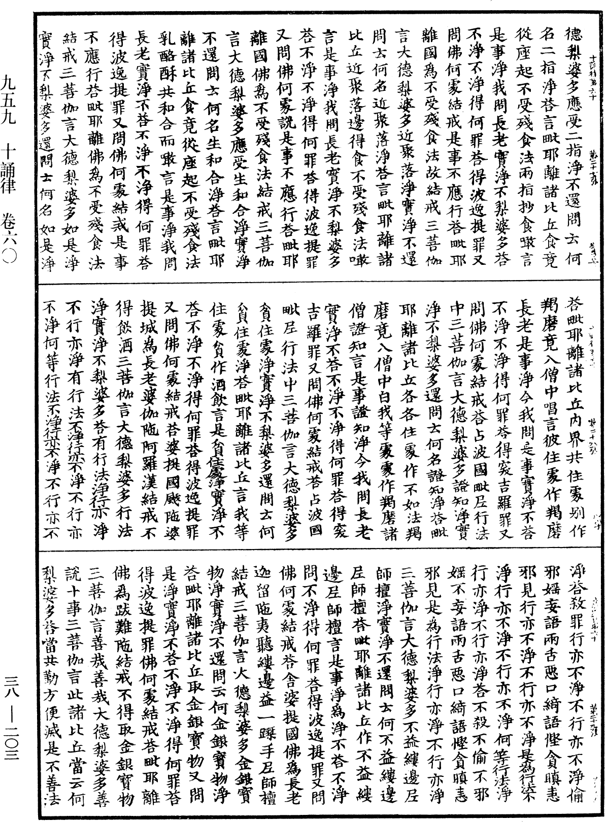 十誦律《中華大藏經》_第38冊_第203頁