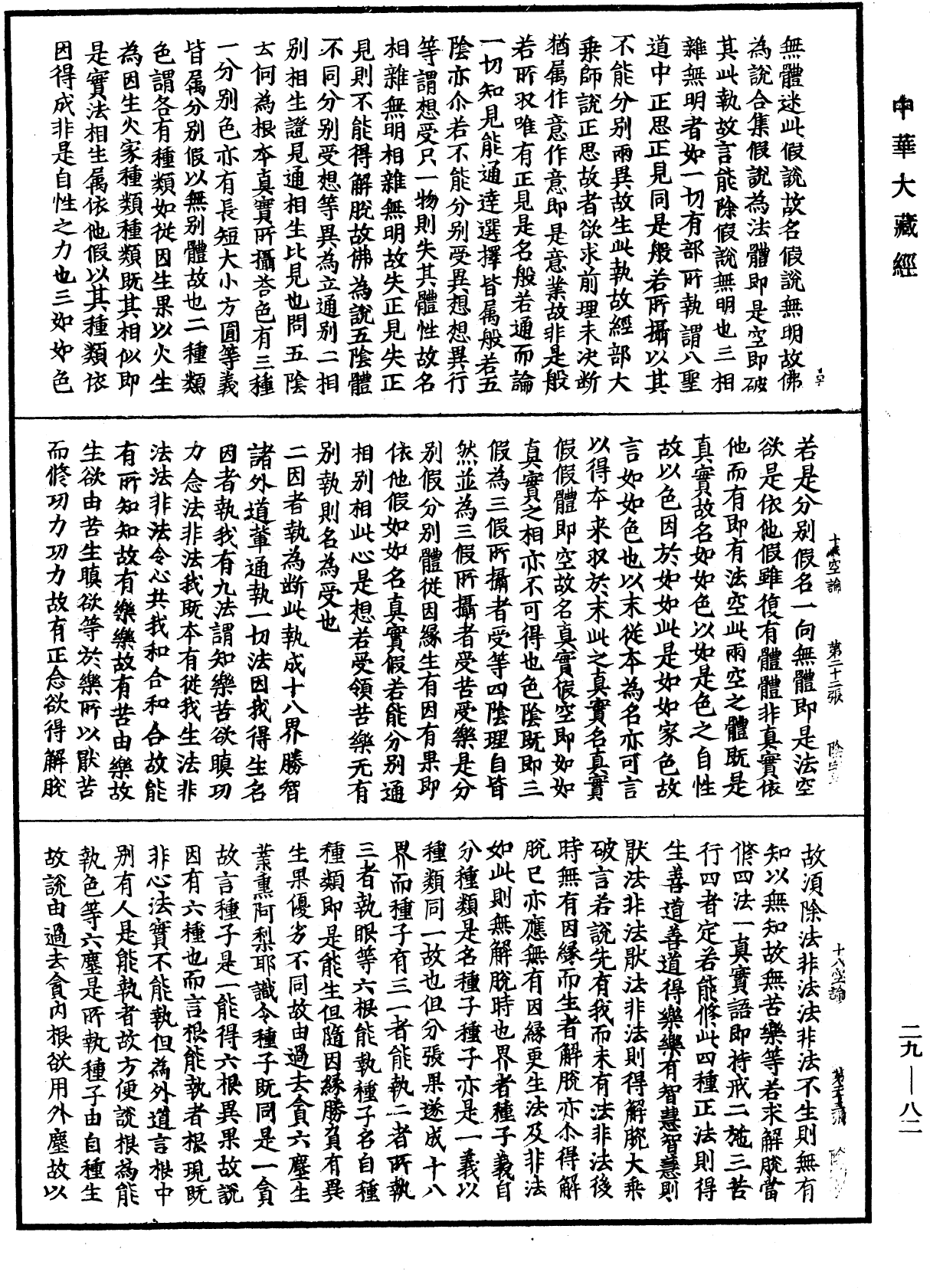 十八空論《中華大藏經》_第29冊_第0082頁