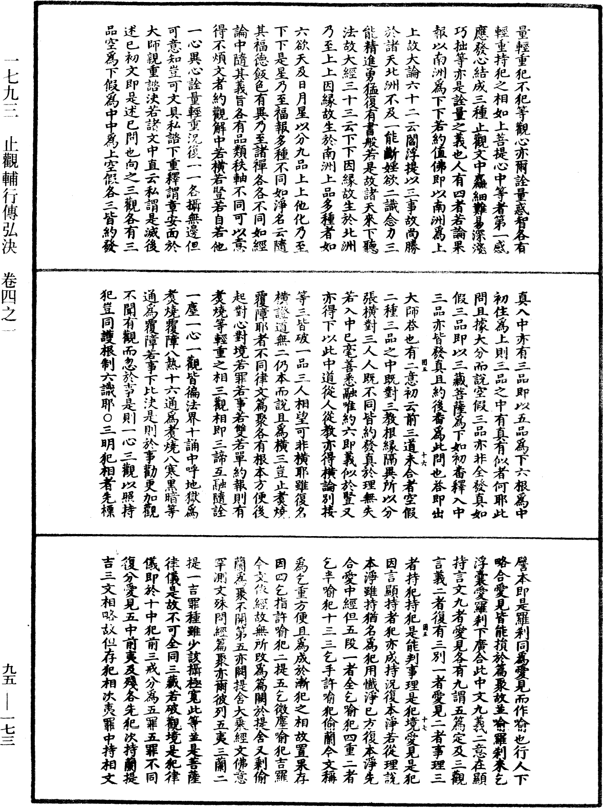 止觀輔行傳弘決《中華大藏經》_第95冊_第173頁