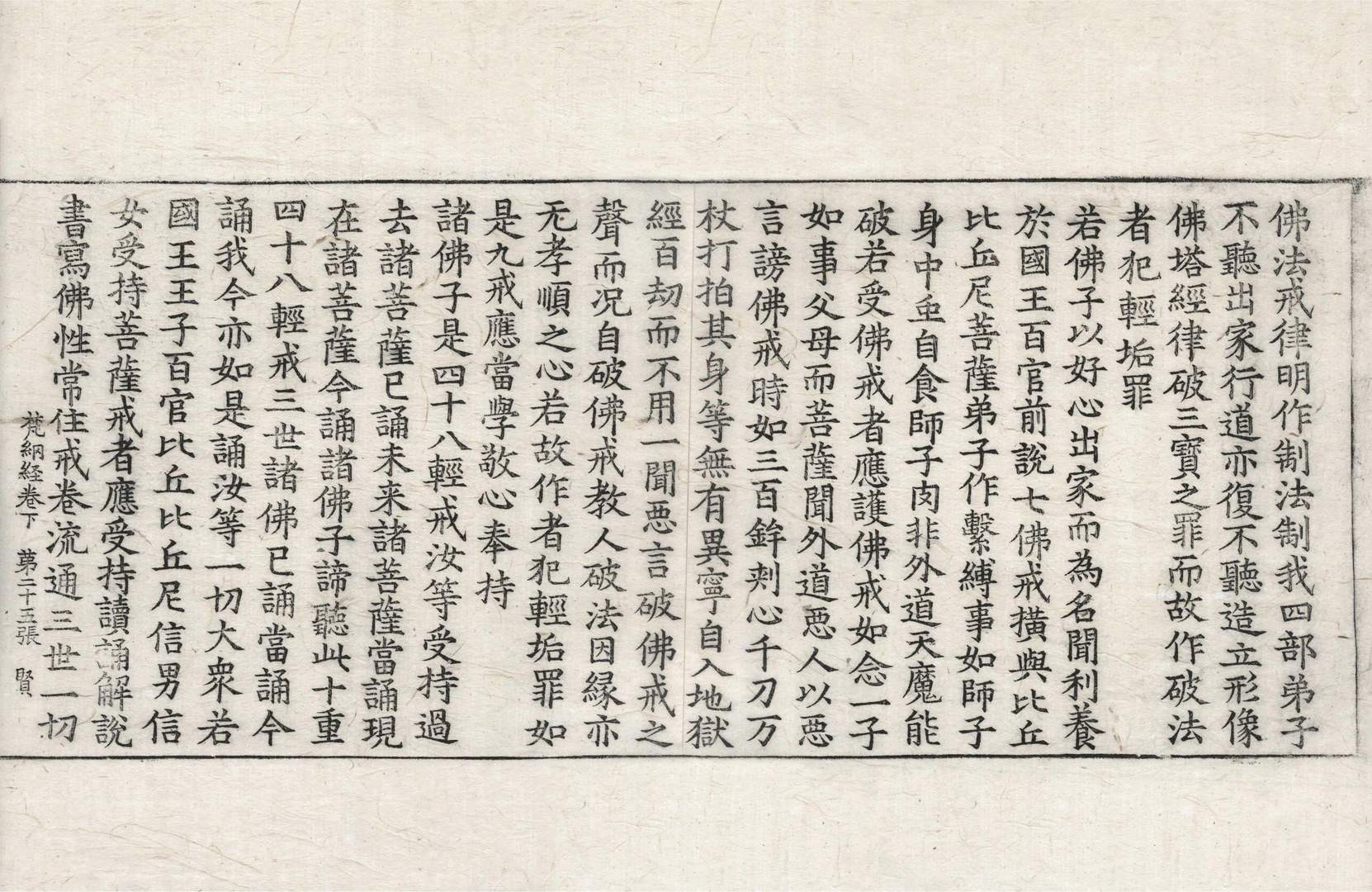 梵網經盧舍那佛說菩薩心地戒品第十 第2卷 第25張