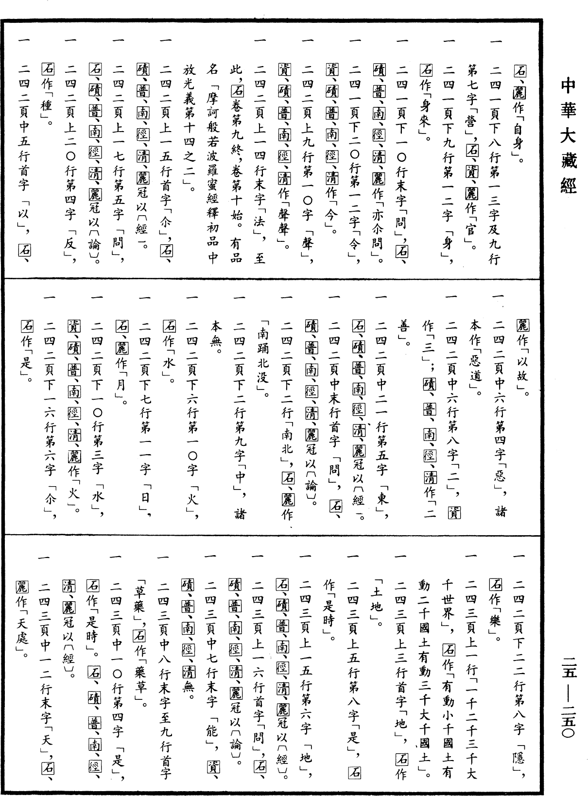 大智度論《中華大藏經》_第25冊_第250頁