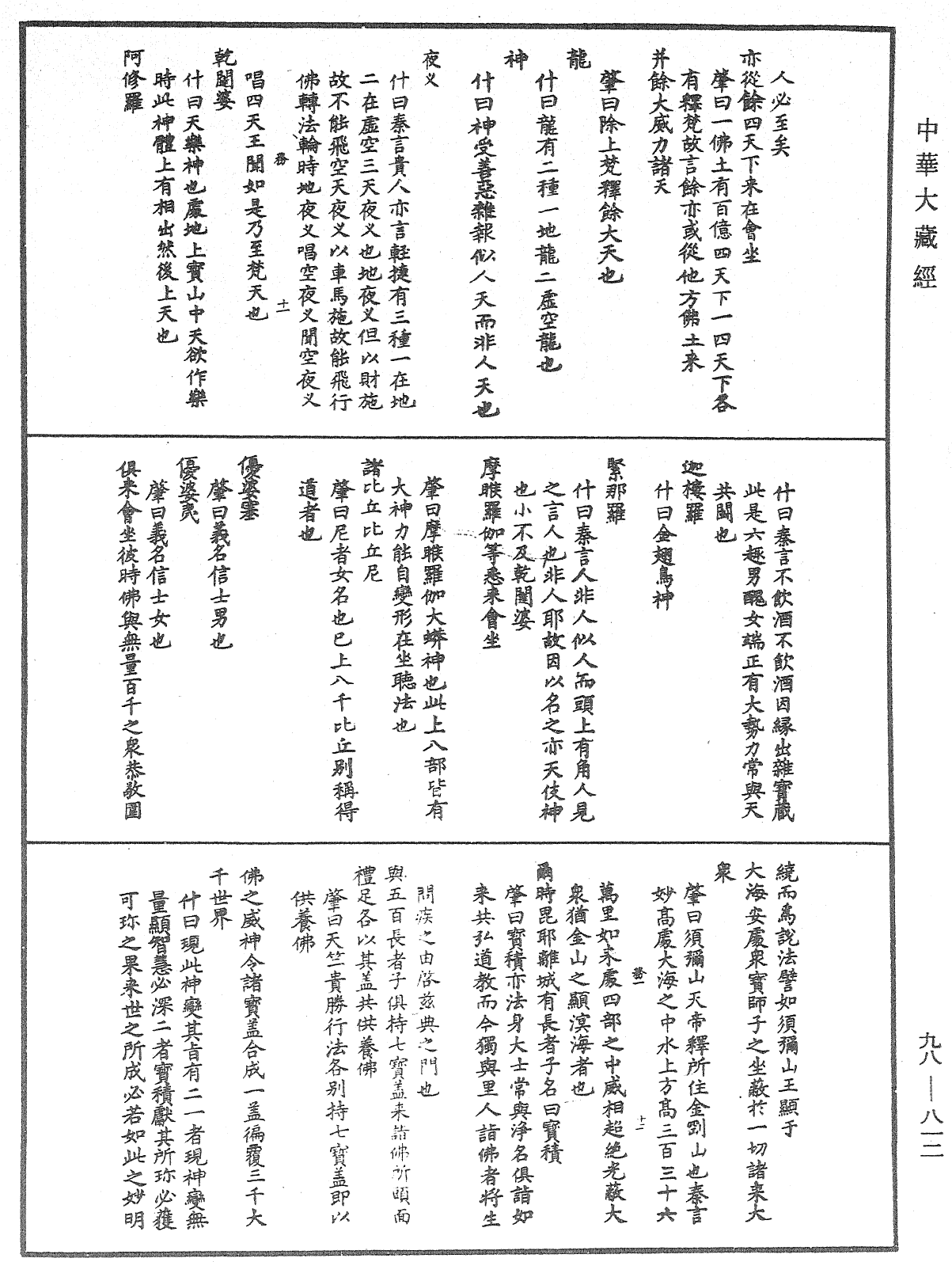 維摩詰所說經注《中華大藏經》_第98冊_第812頁