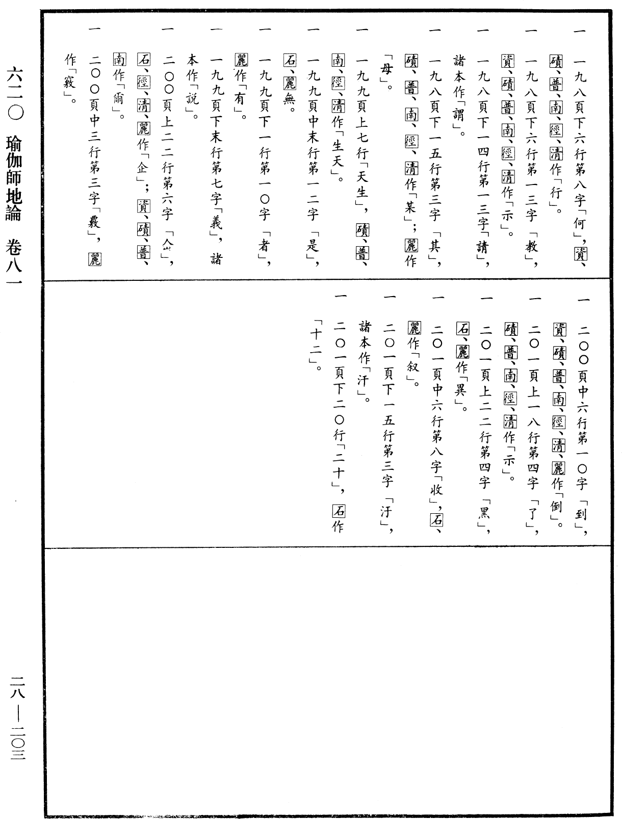 瑜伽師地論《中華大藏經》_第28冊_第0203頁81