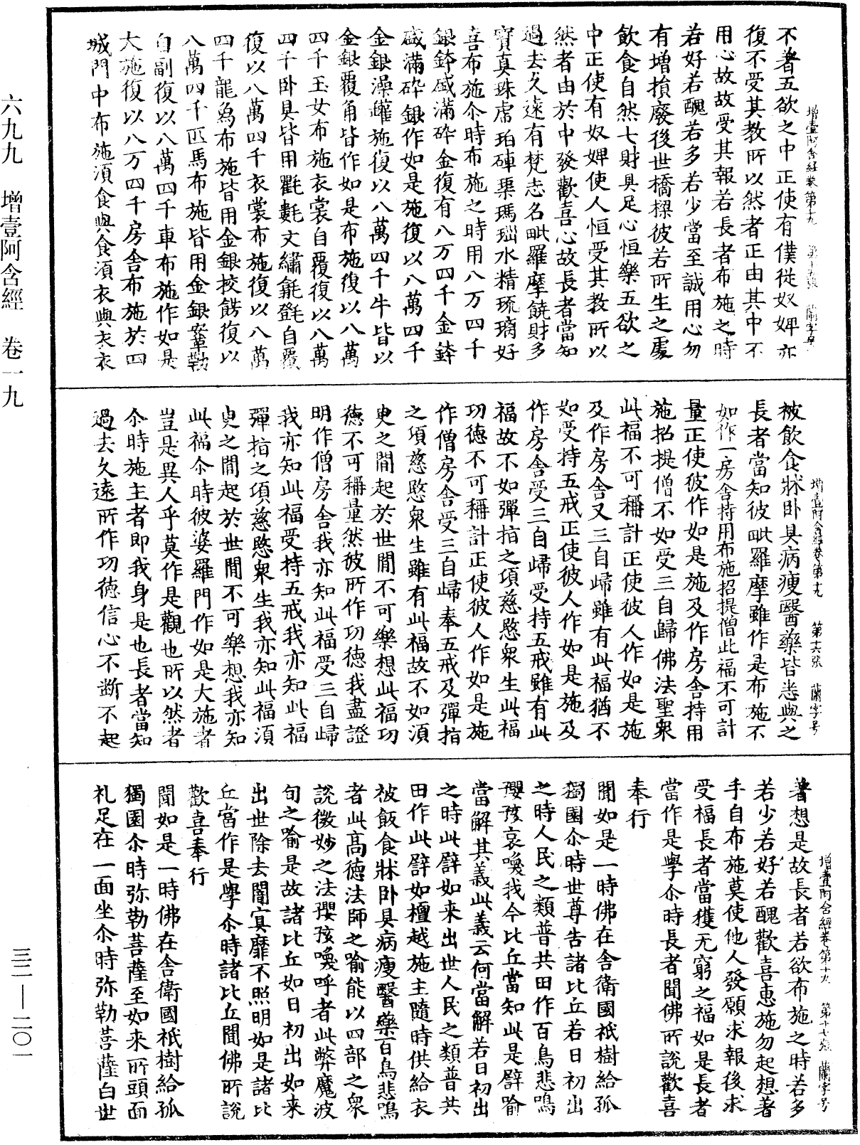 增壹阿含經《中華大藏經》_第32冊_第0201頁