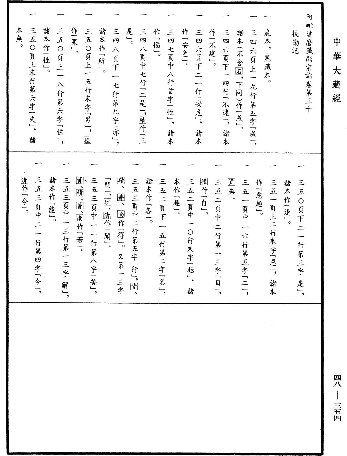 阿毗達磨藏顯宗論《中華大藏經》_第48冊_第0354頁30