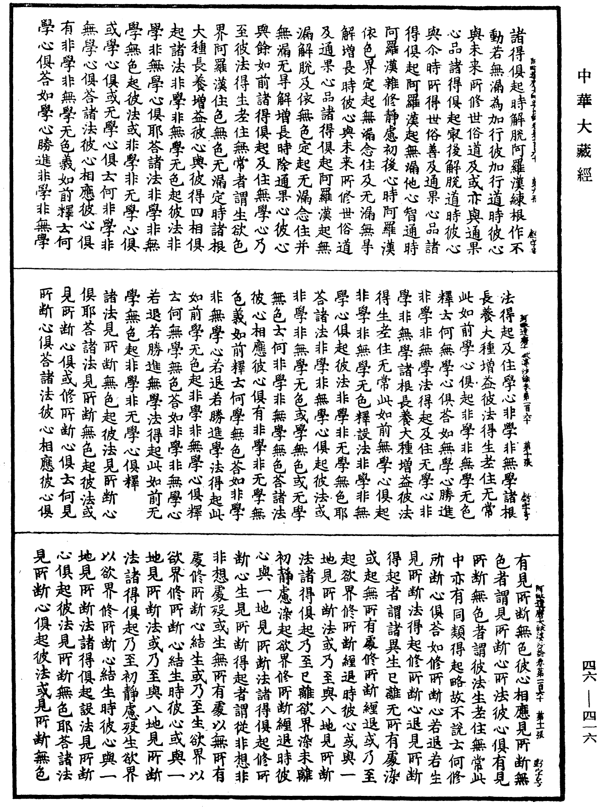 阿毗達磨大毗婆沙論《中華大藏經》_第46冊_第0416頁