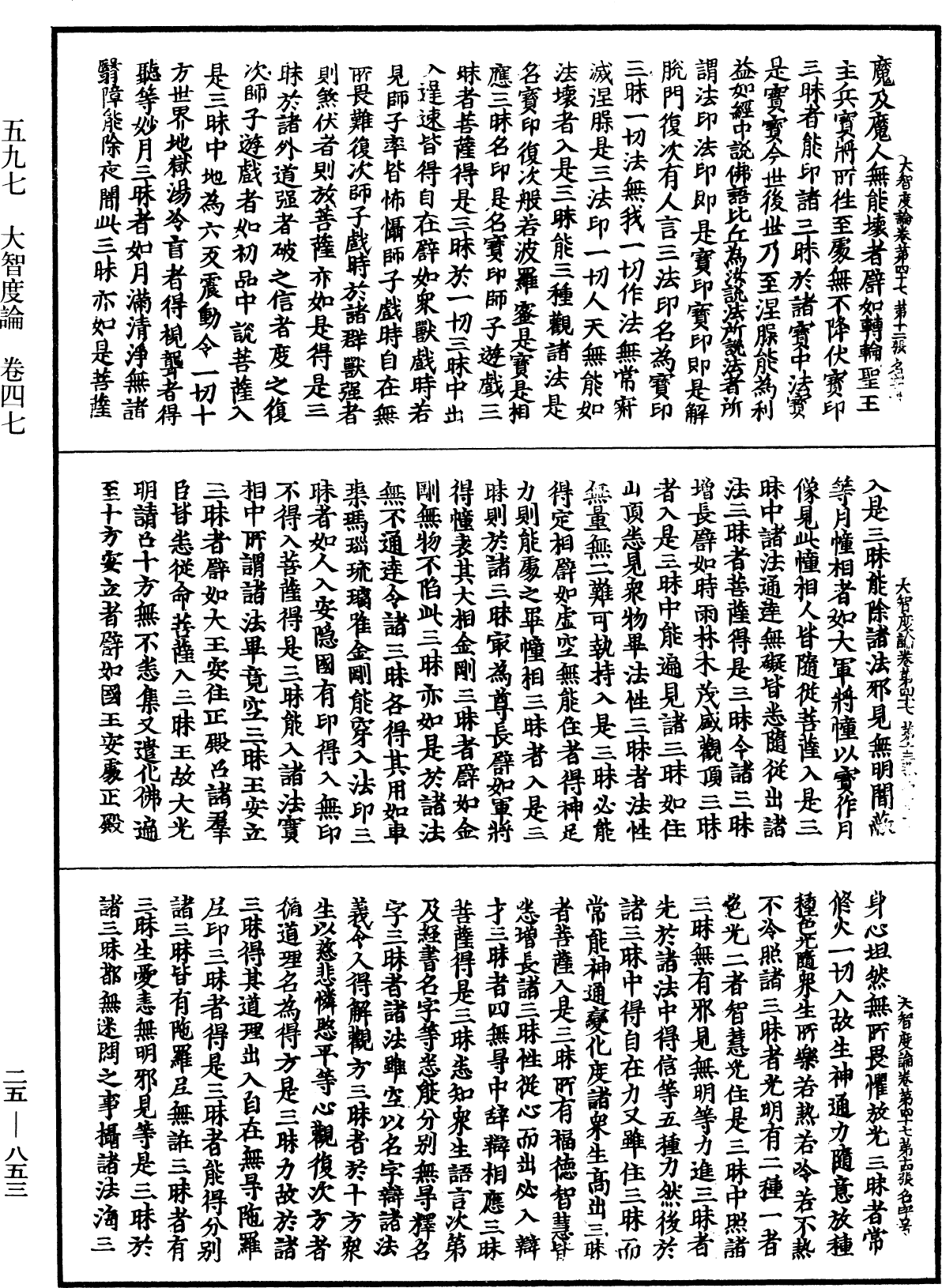 大智度論《中華大藏經》_第25冊_第853頁