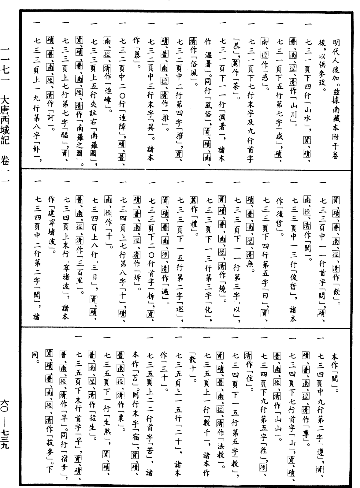 大唐西域記《中華大藏經》_第60冊_第0739頁