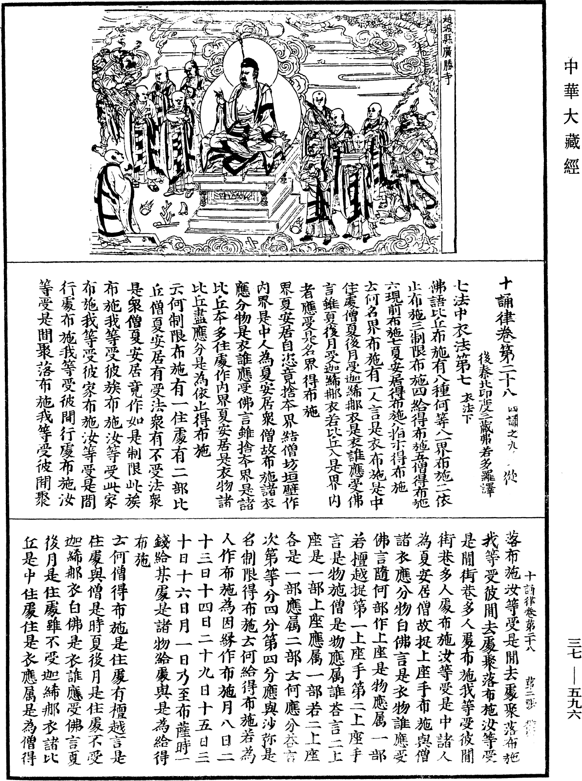 十誦律《中華大藏經》_第37冊_第596頁