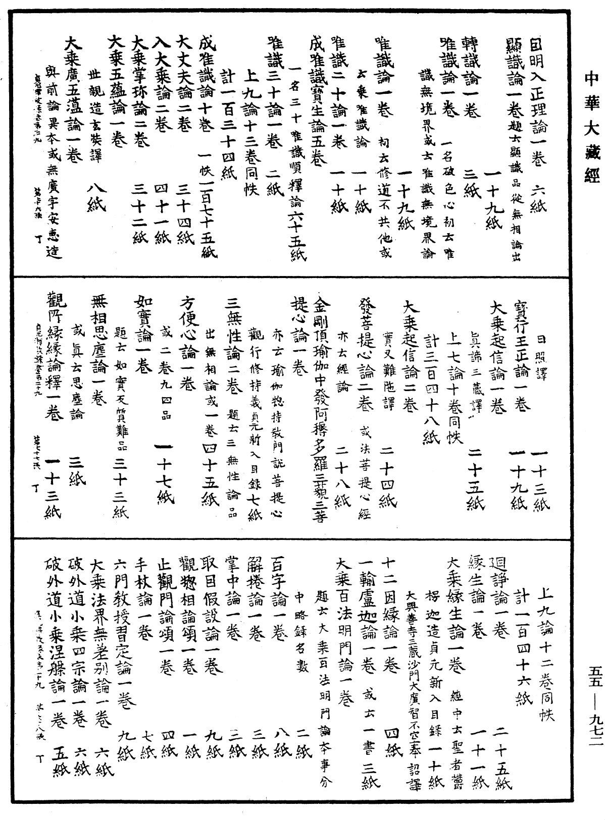 貞元新定釋教目錄《中華大藏經》_第55冊_第972頁