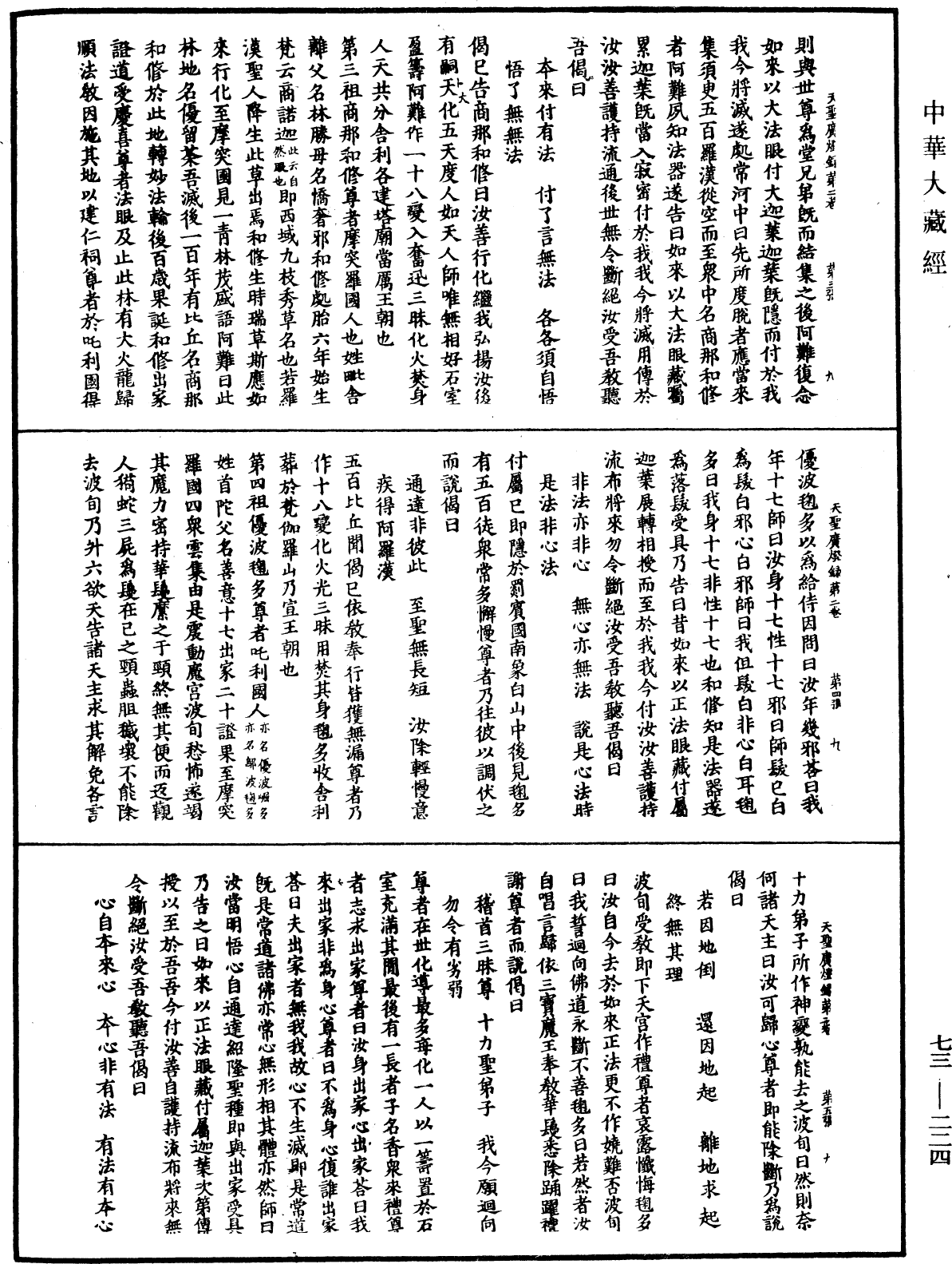 天聖廣燈錄《中華大藏經》_第73冊_第0224頁