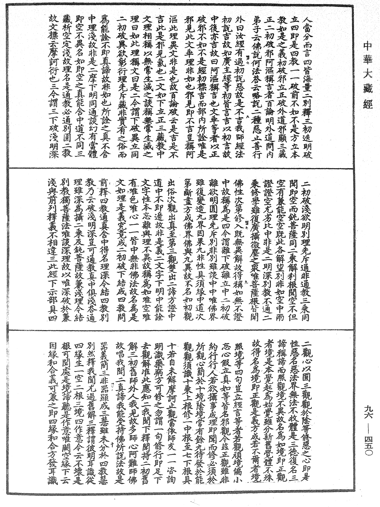 金光明經文句記《中華大藏經》_第96冊_第450頁