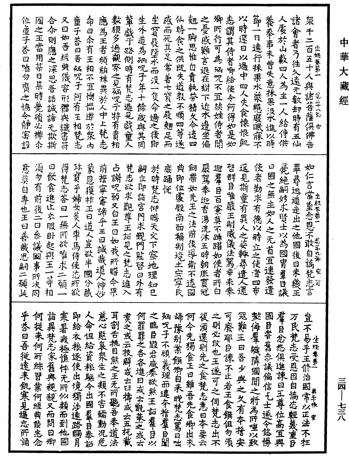 生經《中華大藏經》_第34冊_第0738頁