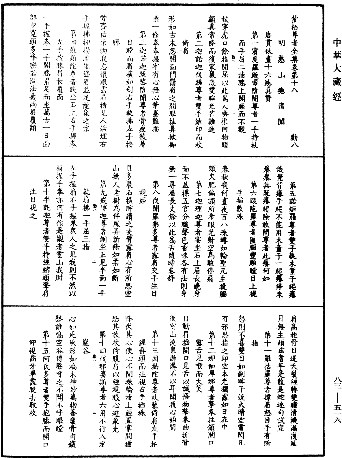 紫柏尊者全集《中華大藏經》_第83冊_第0516頁