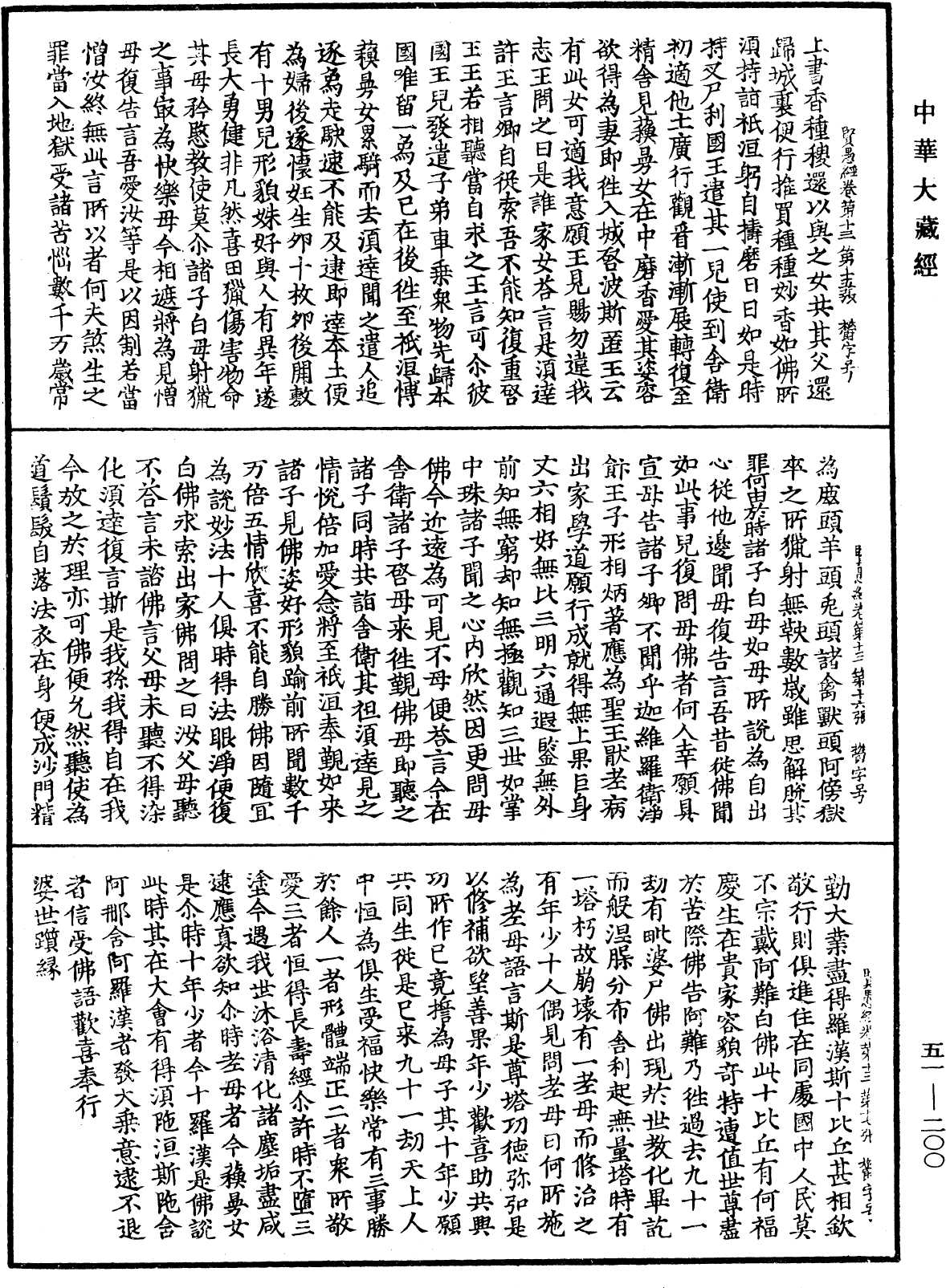 賢愚經《中華大藏經》_第51冊_第200頁