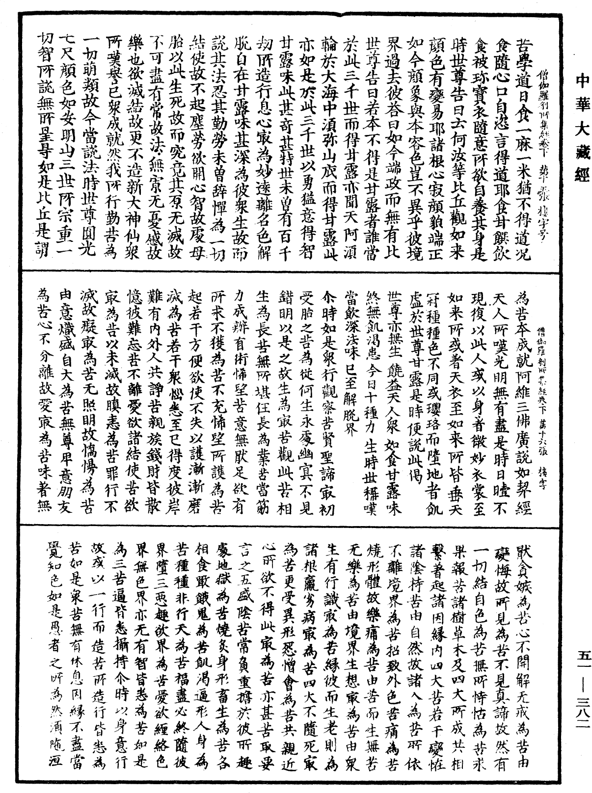 僧伽羅剎所集經《中華大藏經》_第51冊_第382頁