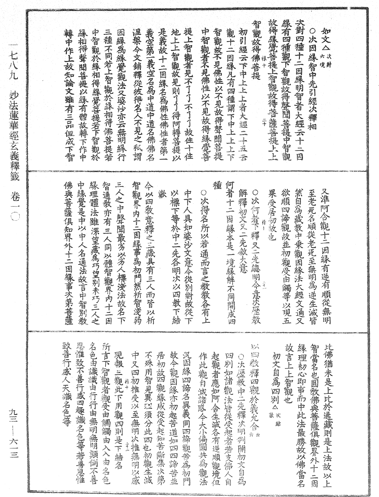 法華玄義釋籤《中華大藏經》_第93冊_第613頁